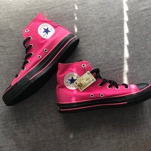 Rare Converse Two Tone High Top Pink and Black